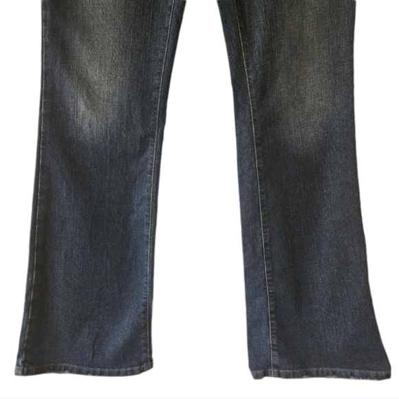 📌21 AMERICAN EAGLE EXTREME LOW RISE SKINNY FLARE JEANS WOMEN'S SIZE 12R - Picture 4 of 12